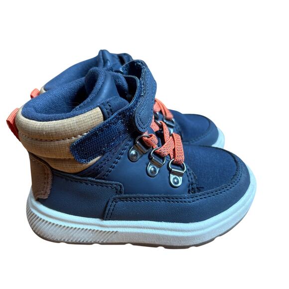 Cat & Jack navy blue slip on high top sneaker boots SIZE 5 - Picture 1 of 7